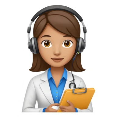 Event Planner Holding A Clipboard And Headset sticker