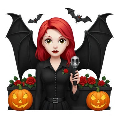 Chris motionless  🕸🦇🎃🥀⚰️🖤🪦🎶🎤👩‍🦰 sticker