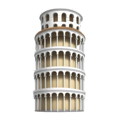 Leaning tower of pisa sticker