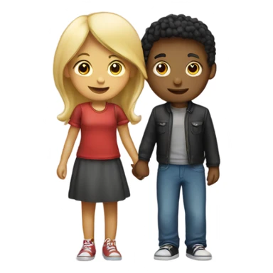 girl in love w a boy  sticker