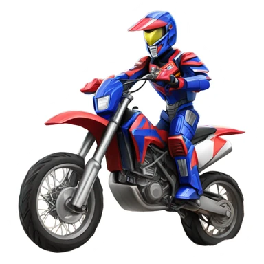 Optimus prime motocross sticker