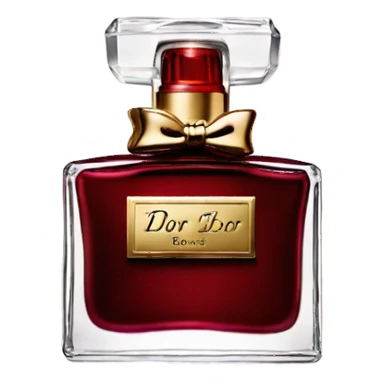 Dark red Dior parfum  sticker