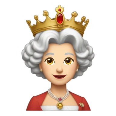 queen Elizabeth rising like a phoenix sticker