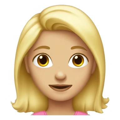 Blond girl in love  sticker