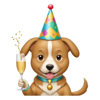 party dog sticker