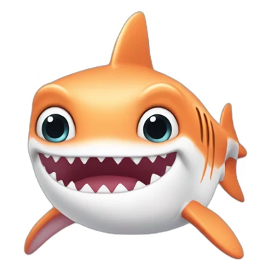 very sweet baby shark sticker