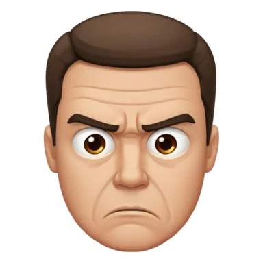 man annoyed with a man sticker