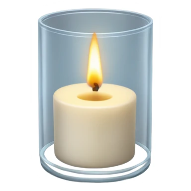 Candle in a glass  sticker