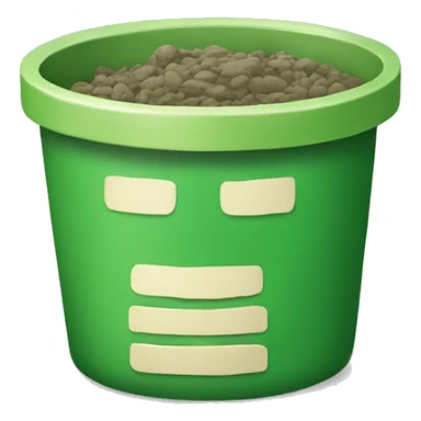 Poubelle verte sticker