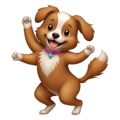 Perro bailando sticker