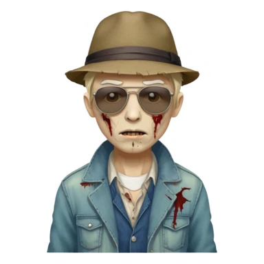 parisian zombie sticker