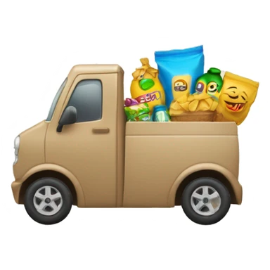 Carrinho de compras com sacola dentro sticker