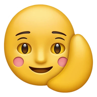 Make it a sideways facing emoji also 2d sticker