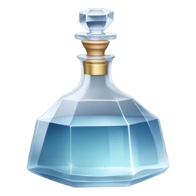 Crystal Decanter for vodka with class sticker