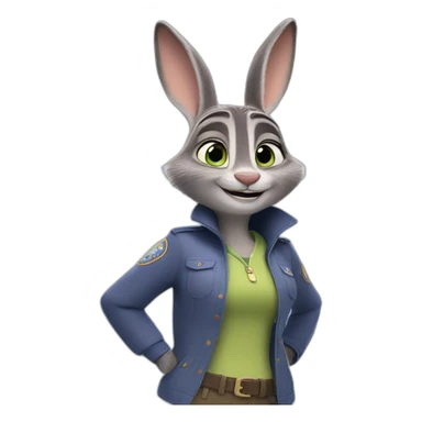 judy hopps from zootopia sticker