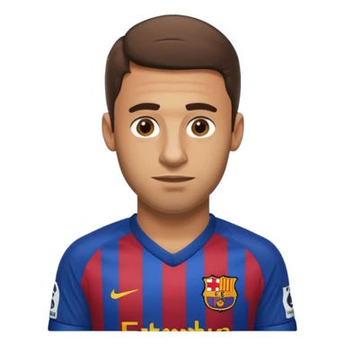 A Fc Barcelona player bribing a match official on the pitch sticker