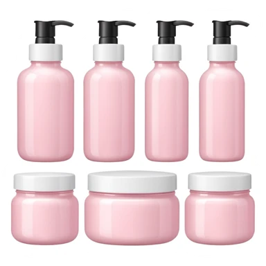 Light Pink skincare set sticker