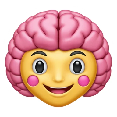 Cerebro sonriente sticker