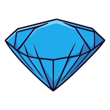 blue diamond sticker