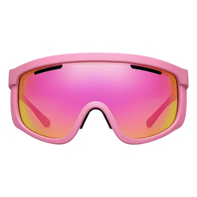extremely thick chunky sporty pink shield visor sunglasses, ultra robust bulky frame, massive build, one-piece lens, maximum thickness sticker