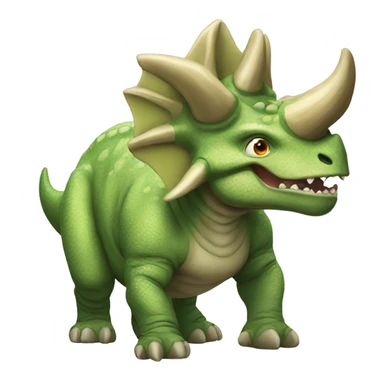 Angry triceratops sticker