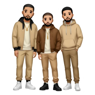 drake,kendrick lamar,j cole sticker