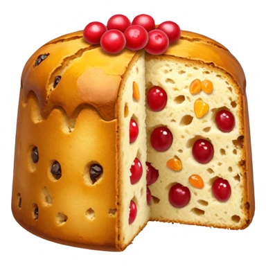 slice of classic panettone sticker