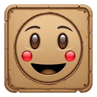 cardboard sign sticker