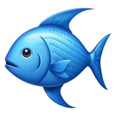 Christian fish blue sticker