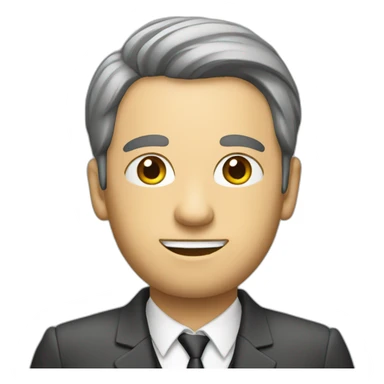 Manager with plans in a hands sticker