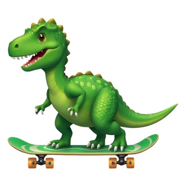 Dinosaur on a skateboard sticker