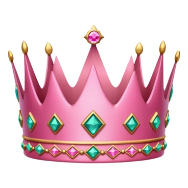 Crown little pink sticker