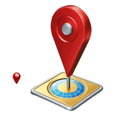 gps locater pin on west coast nz terrain map sticker