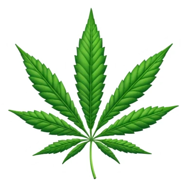 cannabis leaf sticker