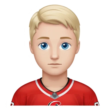 Big Carolina hurricanes hockey fan with blue eyes sticker