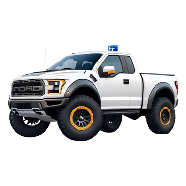 Ford f150 Raptor - Ford (Model Year: 2024) (Iconic colour: White) sticker
