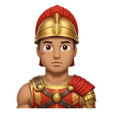 A Roman solider who is brave  sticker