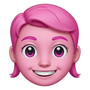 The character Bibble smiles while looking straight ahead. sticker