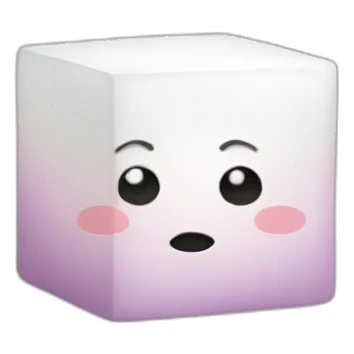 Sugar cube no face sticker