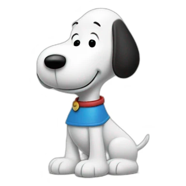 Snoopy sur une fusée sticker
