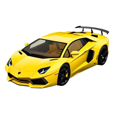 Lamborghini Aventador - Lamborghini (Model Year: 2021) (Iconic colour: Yellow) sticker