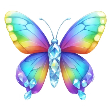 One Rainbow-Diamond-Gem-Butterfly-Crystal-Fly sticker
