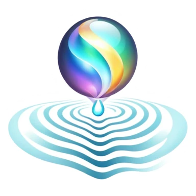 Elegant energy orb with floating tie or bowtie element inside, masculine style inspiration, soft radiating waves sticker