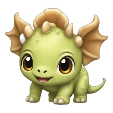 baby Triceratops sticker