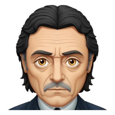 Ian McShane with grey eyes sticker