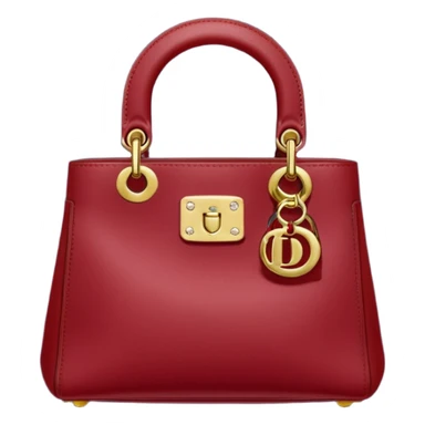 dior dark red bag gold hardware sticker