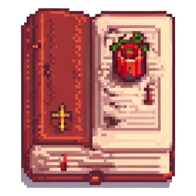 red cursed book sticker