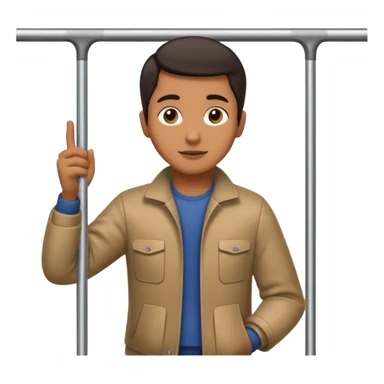 Rider holding grab bar,Metro Riders, inside metro train, no transparent. with background.i want background. sticker