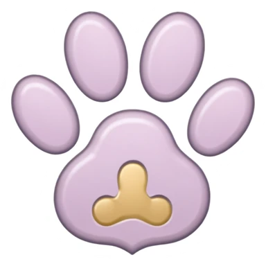 a very light pale pastel #ffbe8c pawprint sticker