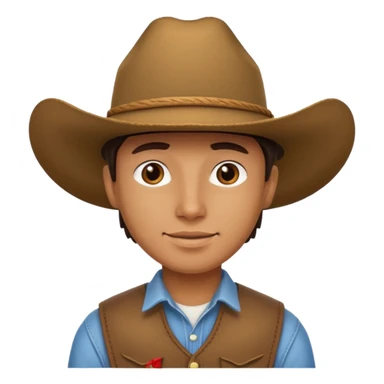 Bronco with a cowboy hat on  sticker